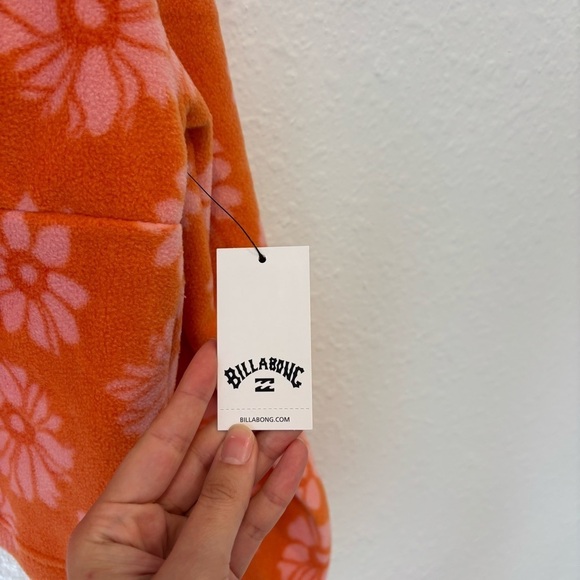 NWT billabong casual fling zip polar fleece jacket - Picture 6 of 6